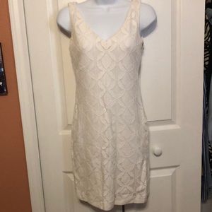 Banana Lace Chalk White Mini Dress size 0